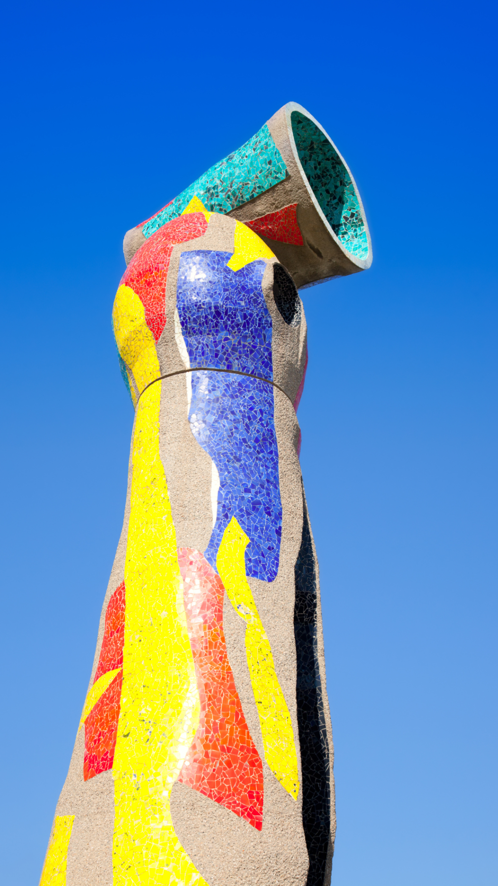 Dona i ocell (Woman and Bird), sculpture by Joan Miró in the Parc de Joan Miró, Barcelona